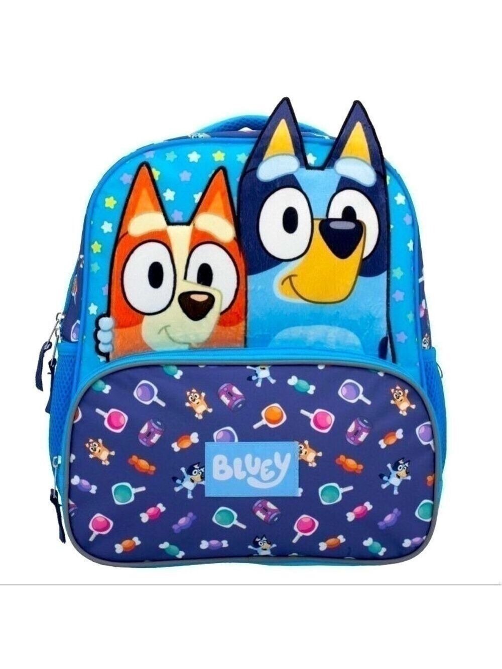 Moose Bluey Bingo Kids Boy Girl 14" Backpack Book Bag Blue